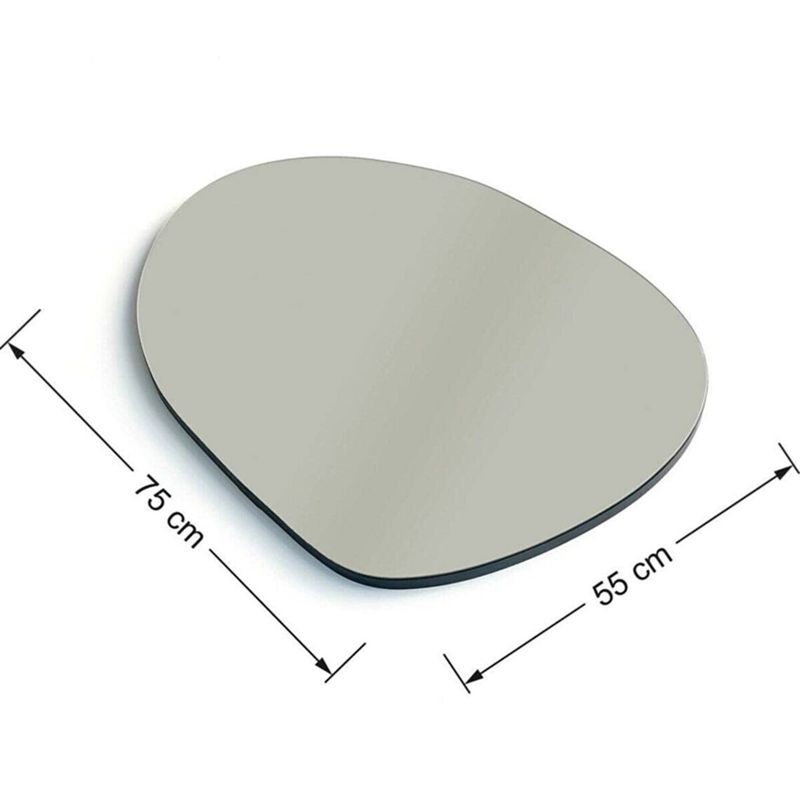 Καθρέπτης Drop pakoworld μαύρο 75x2x55εκ