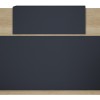 Γραφείο reception Lotus pakoworld σε χρώμα φυσικό - ανθρακί 180x70x110εκ
