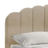 Κρεβάτι Tatiana pakoworld ύφασμα μπεζ με αποθηκευτικό χώρο 160x200εκ