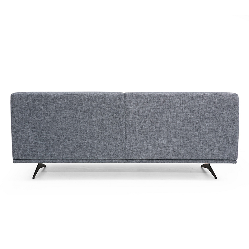 Καναπές 3θέσιος PWF-0516 pakoworld ύφασμα σκούρο γκρι-μαύρο 200x110x80εκ