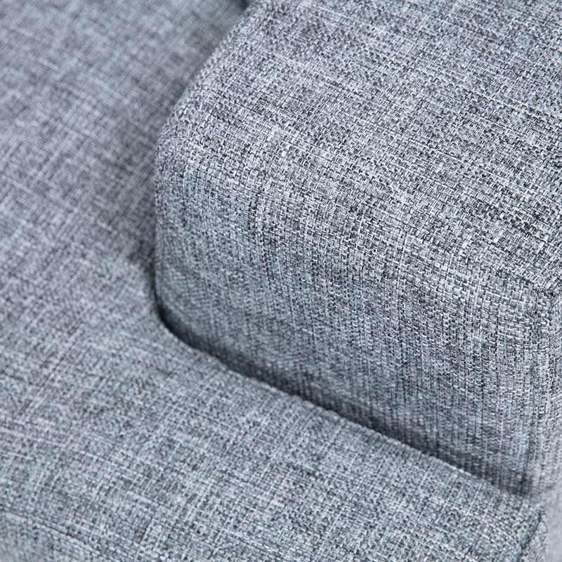 Καναπές 3θέσιος PWF-0516 pakoworld ύφασμα σκούρο γκρι-μαύρο 200x110x80εκ