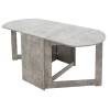 Τραπέζι Nadine pakoworld πολυμορφικό-επεκτεινόμενο χρώμα γκρι antique 160x80x76.5εκ