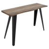 Κονσόλα Gallant pakoworld MDF καρυδί - πόδι μαύρο 120x40x76εκ
