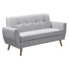 Σετ σαλονιού 2τεμ Decency pakoworld ύφασμα γκρι