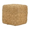 Σκαμπό Aropion Inart μπεζ 100% γιούτα 40x40x40εκ
