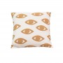 Μαξιλάρι Eyes Inart φυσικό-λευκό ύφασμα 45x45x2.5εκ