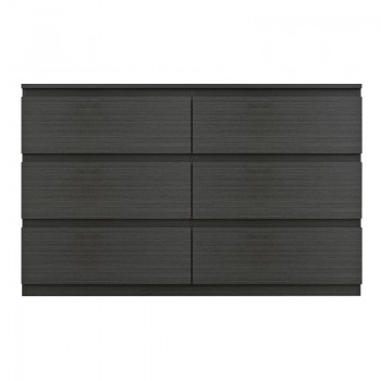 Συρταριέρα Cindy pakoworld 6 συρταριών wenge 120x40x75εκ