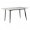 Τραπέζι Gustas pakoworld λευκό μαρμάρου sintered stone-μαύρο μέταλλο 160x80x75εκ