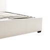 Κρεβάτι Norse pakoworld  pu λευκό με αποθηκευτικό χώρο 160x200εκ
