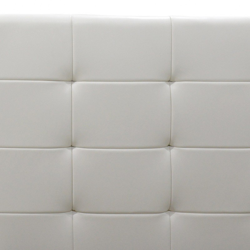 Κρεβάτι Roi pakoworld 160x200 PU λευκό ματ + αποθηκευτικό χώρο