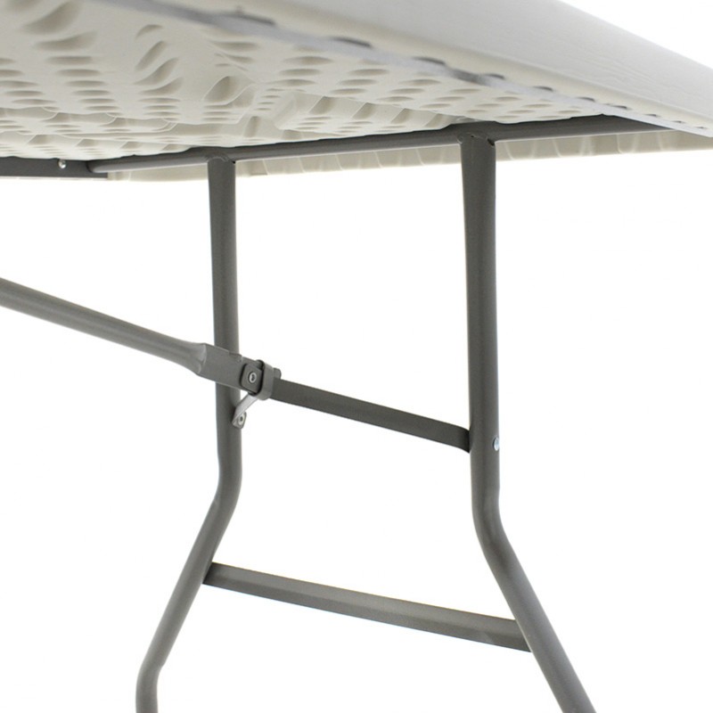 Τραπέζι catering-συνεδρίου Aprilia pakoworld λευκό μονοκόμματη επιφάνεια 183x76x74εκ