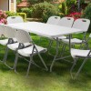 Τραπέζι catering Rodeo pakoworld πτυσσόμενο-βαλίτσα λευκό 152x70x74εκ