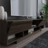 Έπιπλο τηλεόρασης Ianis pakoworld σκούρο καρυδί 160x37x34εκ