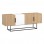 Έπιπλο τηλεόρασης Tontini pakoworld φυσικό-λευκό 140x37.5x55εκ