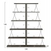 ΣΕΤ ΒΙΒΛΙΟΘΗΚΕΣ 2ΤΜΧ MINI TARS HM11772.13 ΜΕΛΑΜΙΝΗ OLIVE GREY-ΜΑΥΡΕΣ ΒΕΡΓΕΣ 65x24x146Υεκ.(x2)