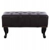 ΤΑΜΠΟΥΡΕ ΥΠΟΠΟΔΙΟ T.CHESTERFIELD EMMA HM226.01 PU 80x44x39Y εκ.ΣΚ.ΚΑΦΕ