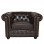 ΠΟΛΥΘΡΟΝΑ T.CHESTERFIELD POLINA HM3011.01 PU ΣΚΟΥΡΟ ΚΑΦΕ 110x90x73Yεκ.