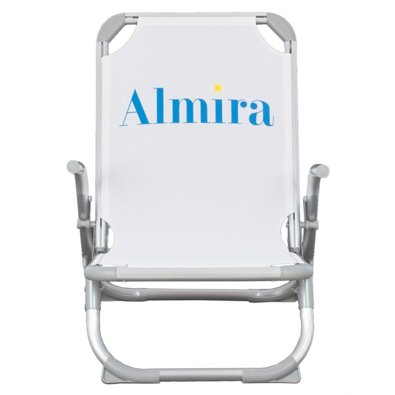 ΚΑΡΕΚΛΑΚΙ ΠΑΡΑΛΙΑΣ ΨΗΛΗ ΠΛΑΤΗ ALMIRA HM5053.03 ΒΑΡΕΩΣ ΤΥΠΟΥ ΛΕΥΚΟ ΑΛΟΥΜΙΝΙΟΥ 56x70x66 εκ.