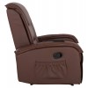 ΠΟΛΥΘΡΟΝΑ RELAX ΜΕ ΜΗΧΑΝΙΣΜΟ MASSAGE ROCCA HM0026.03 PU ΚΑΦΕ ΣΚΟΥΡΟ 80x96x97 εκ.