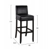 ΣΚΑΜΠΩ ΜΠΑΡ ΟΞΙΑ ΜΕ ΠΛΑΤΗ ΜΕ PVC ΚΑΦΕ RODOS VEGGE HM299 44x52,5x111 εκ.