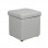 ΣΚΑΜΠΟ ΜΕ ΑΠΟΘΗΚΕΥΤΙΚΟ ΧΩΡΟ PU ΛΕΥΚΟ CUBE HM224.02 36,5x36,5x36Υεκ.