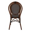 ΚΑΡΕΚΛΑ ΑΛΟΥΜΙΝΙΟΥ KASON BAMBOO LOOK ΚΑΦΕ ΜΕ TEXTLINE 40,5x56,5x89,5 εκ. HM5026