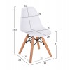 ΚΑΡΕΚΛΑ TWIST KID HM8453.01 ΞΥΛΙΝΑ ΠΟΔΙΑ Κ ΚΑΘΙΣΜΑ PP ΛΕΥΚΟ 31x34x55.5Υεκ