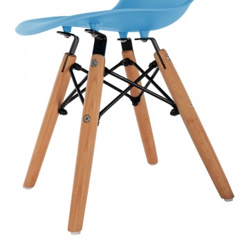 ΚΑΡΕΚΛΑ TWIST KID ΤΜΧ.HM8453.08 ΞΥΛΙΝΑ ΠΟΔΙΑ & ΚΑΘΙΣΜΑ ΜΠΛΕ PP 30,5Χ33Χ59 ΕΚ
