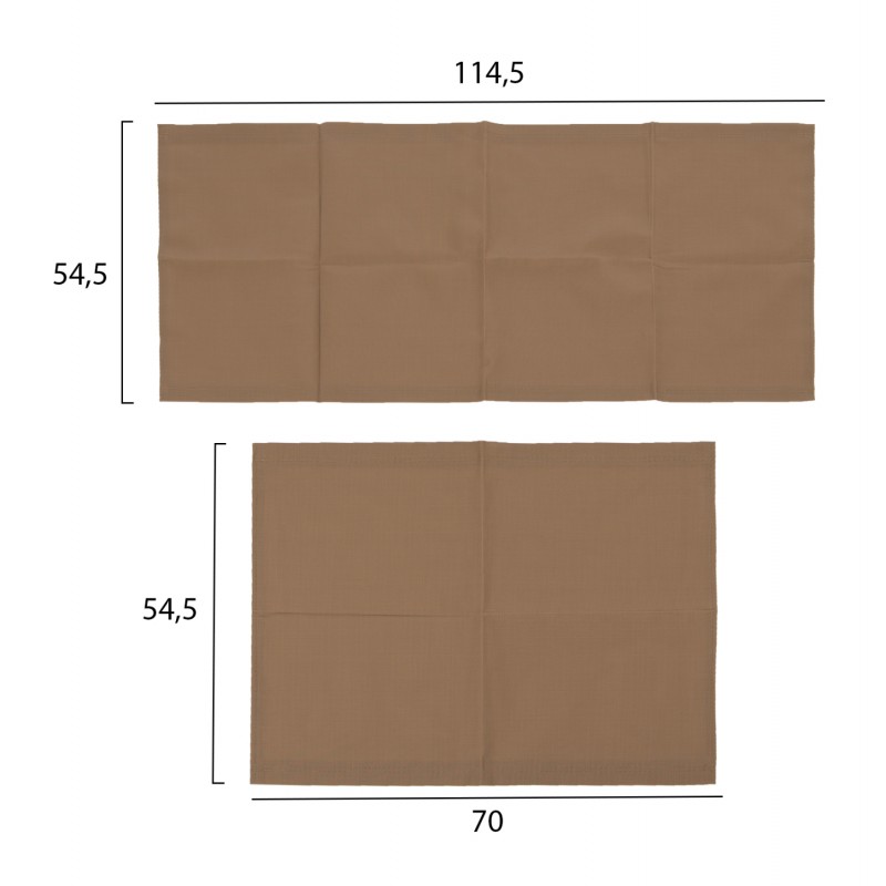 ΠΑΝΙ TEXTILENE ΑΝΤΑΛΛΑΚΤΙΚΟ ΞΑΠΛΩΣΤΡΑΣ CRETA MOKA HM5887.04