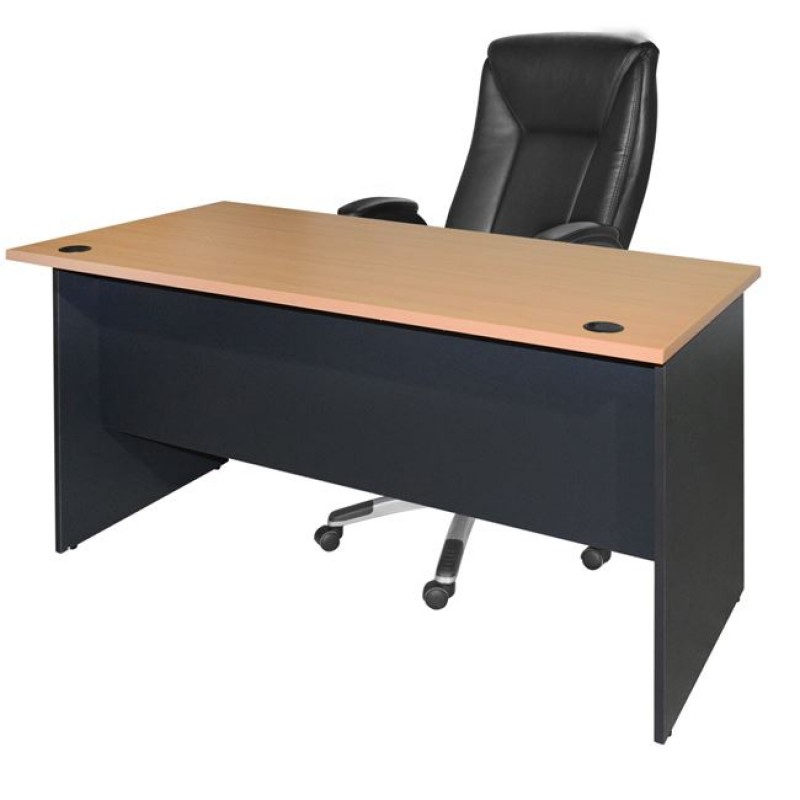 ΓΡΑΦΕΙΟ ΕΠΑΓΓΕΛΜΑΤΙΚΟ SIENNA 120x70x75Y-- HM2015.01 ΓΚΡΙ-ΟΞΙΑ
