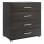 ΣΥΡΤΑΡΙΕΡΑ ΜΕΛΑΜΙΝΗΣ BRIANA HM2204.01 ME 4 ΣΥΡΤΑΡΙΑ ZEBRANO 75x40x83Υ εκ.