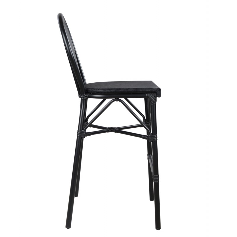 ΣΚΑΜΠΟ ΑΛΟΥΜΙΝΙΟΥ AZARIA HM5060 BAMBOO LOOK ΜΑΥΡΟ ΜΕ TEXTLINE 44x52x115Υεκ.