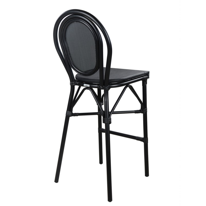 ΣΚΑΜΠΟ ΑΛΟΥΜΙΝΙΟΥ AZARIA HM5060 BAMBOO LOOK ΜΑΥΡΟ ΜΕ TEXTLINE 44x52x115Υεκ.