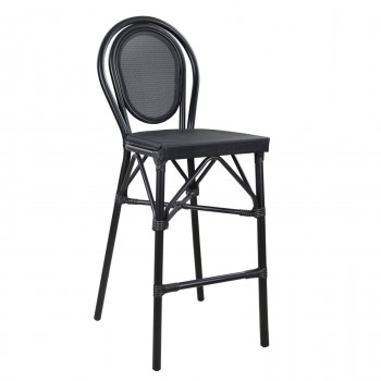 ΣΚΑΜΠΟ ΑΛΟΥΜΙΝΙΟΥ AZARIA HM5060 BAMBOO LOOK ΜΑΥΡΟ ΜΕ TEXTLINE 44x52x115Υεκ.