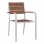 ΠΟΛΥΘΡΟΝΑ ΑΛΟΥΜΙΝΙΟΥ SAGA ΛΕΥΚΗ ΜΕ POLYWOOD HM5127.01 55x56x85Υ εκ.