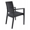 ΠΟΛΥΘΡΟΝΑ ΠΟΛΥΠΡΟΠΥΛΕΝΙΟΥ ΒΑΡΕΩΣ ΤΥΠΟΥ KAGANU DARK GREY HM5134.01 57x55,5x89 εκ.