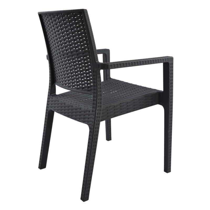 ΠΟΛΥΘΡΟΝΑ ΠΟΛΥΠΡΟΠΥΛΕΝΙΟΥ ΒΑΡΕΩΣ ΤΥΠΟΥ KAGANU DARK GREY HM5134.01 57x55,5x89 εκ.