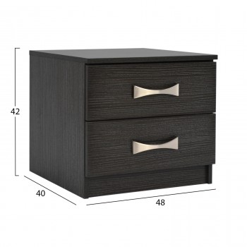 ΚΟΜΟΔΙΝΟ ΜΕ 2 ΣΥΡΤΑΡΙΑ ΚΑΙ ΧΕΡΟΥΛΙ ASHLYN HM2235.01 ZEBRANO 48x40x42Yεκ.