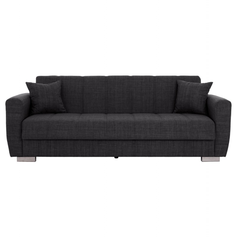 ΚΑΝΑΠΕΣ ΚΡΕΒΑΤΙ POLYA ΤΡΙΘΕΣΙΟΣ HM3240.03 ΓΚΡΙ 215x80x77Υ εκ.