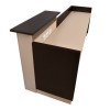 ΓΡΑΦΕΙΟ ΥΠΟΔΟΧΗΣ DALTON HM2068.01 ΜΕΛΑΜΙΝΗ ΣΕ WENGE-ΜΠΕΖ 240x80x106Υεκ.
