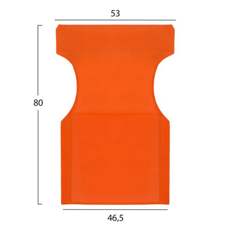 ΜΑΞΙΛΑΡΙ TEXTILENE 600gr/m2 2X1 ΠΟΡΤΟΚΑΛΙ ΓΙΑ ΠΟΛΥΘΡΟΝΑ ΣΚΗΝ. HM5272.02 46.5Χ53Χ80Υεκ.
