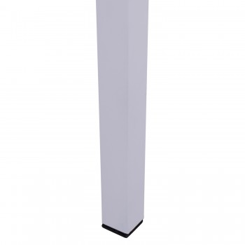 ΤΡΑΠΕΖΙ ΑΛΟΥΜΙΝΙΟΥ QIANA HM5402.01 ΛΕΥΚΟ 45x45x45,5 εκ.