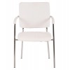 ΚΑΡΕΚΛΑ QUESTA ΜΕ ΜΠΡΑΤΣΑ HM1070.02 ΛΕΥΚΗ 56,5x59x85 cm