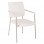 ΚΑΡΕΚΛΑ QUESTA ΜΕ ΜΠΡΑΤΣΑ HM1070.02 ΛΕΥΚΗ 56,5x59x85 cm