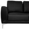 ΚΑΝΑΠΕΣ 2ΘΕΣΙΟΣ KΕΝΖΙΕ HM3121.21 ΜΕ ΜΑΥΡΟ PU 142x81x81 εκ.