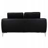 ΚΑΝΑΠΕΣ 2ΘΕΣΙΟΣ KΕΝΖΙΕ HM3121.21 ΜΕ ΜΑΥΡΟ PU 142x81x81 εκ.