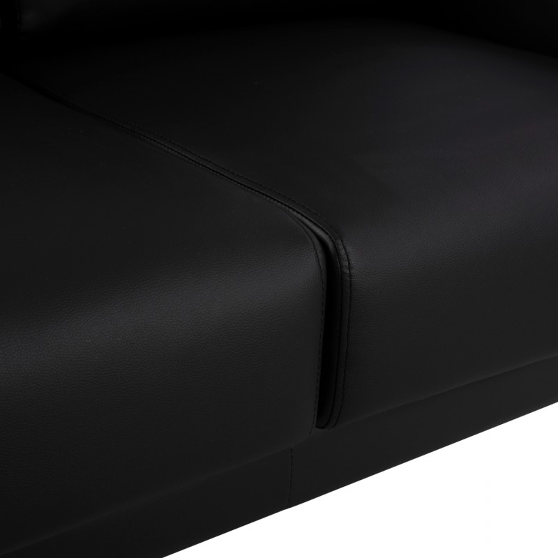 ΚΑΝΑΠΕΣ 2ΘΕΣΙΟΣ KΕΝΖΙΕ HM3121.21 ΜΕ ΜΑΥΡΟ PU 142x81x81 εκ.