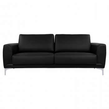 ΚΑΝΑΠΕΣ 3ΘΕΣΙΟΣ KENZIE HM3121.31 ΜΕ ΜΑΥΡΟ PU 190x81x81 εκ.