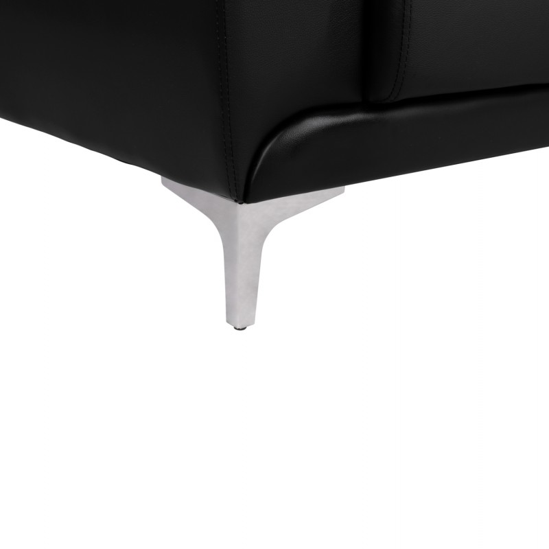 ΚΑΝΑΠΕΣ 3ΘΕΣΙΟΣ KENZIE HM3121.31 ΜΕ ΜΑΥΡΟ PU 190x81x81 εκ.