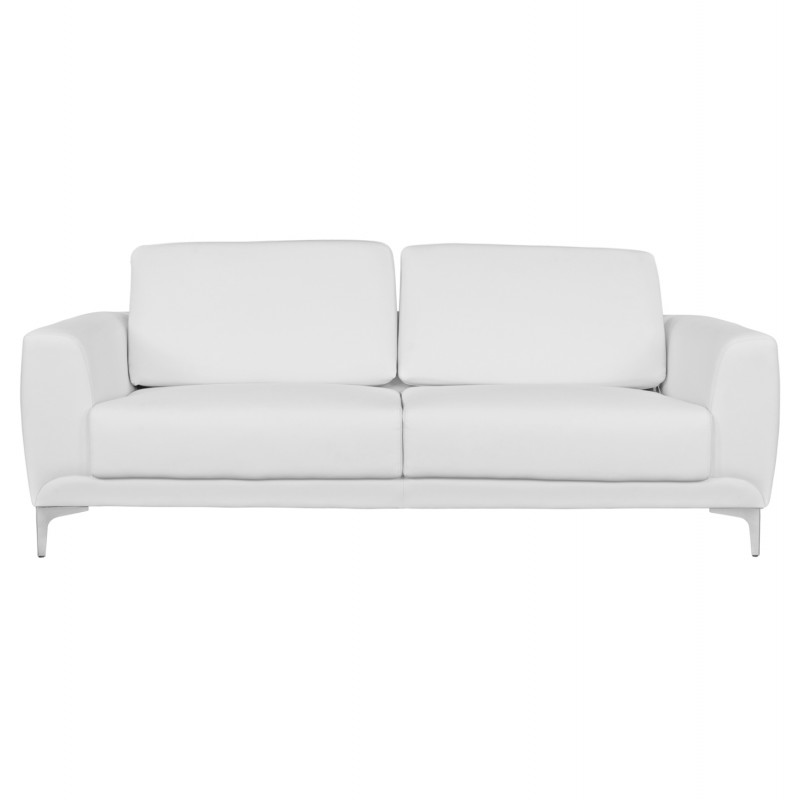 ΚΑΝΑΠΕΣ 3ΘΕΣΙΟΣ KENZIE HM3121.32 ΜΕ ΛΕΥΚΟ PU 190x81x81 εκ.